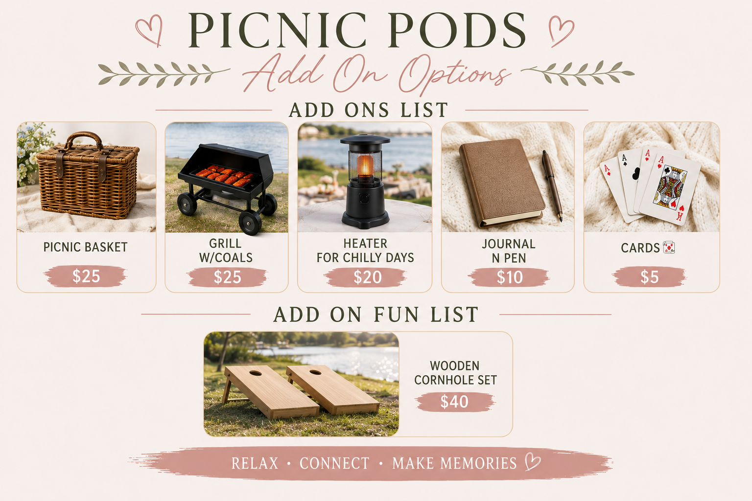 Wooden Cornhole set add on